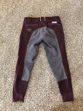 Piper By Smartpak Maroon Burgundy Riding Equestrian Breeches Size 28R