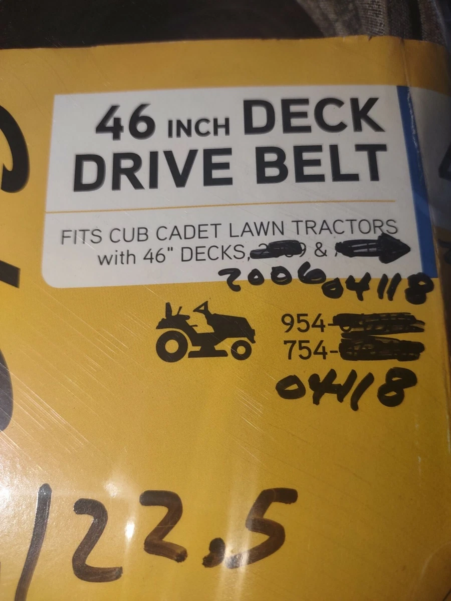 Cub cadet 46 online inch deck belt