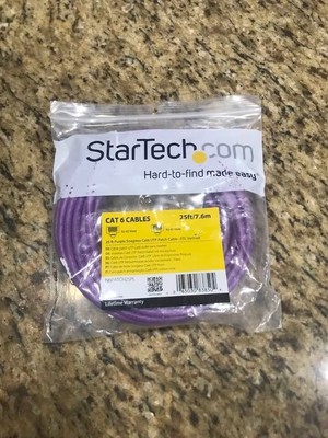 Startech.com N6patch25pl Category 6 Network Cable - 25 Ft - Patch Cable - Purple