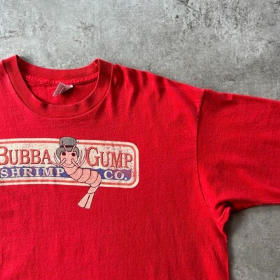 Used 90s Forrest Gump Movie T-Shirt XL Red USA (Bubba Gump Logo
