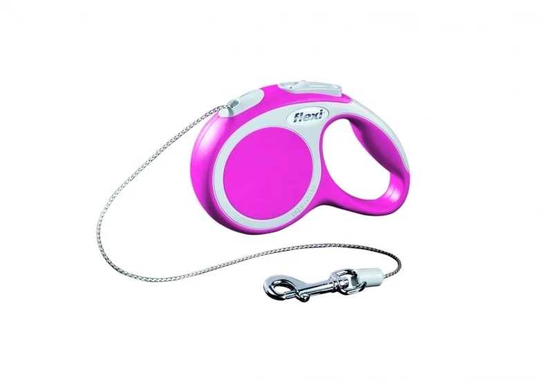 Correa Enrollable Flexi Vario Cuerda XS/3M Rosa. - Imagen 1 de 2