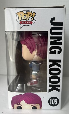 Funko Pop! Rocks BTS Jung Kook #105 Pink Hair Brand New! FAST