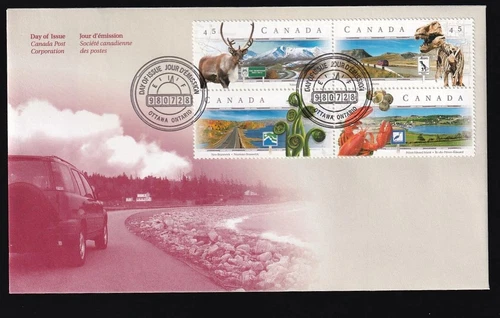 Canada OFDC 1998 Scenic Highways, block of 4 sc#1742a [v1]