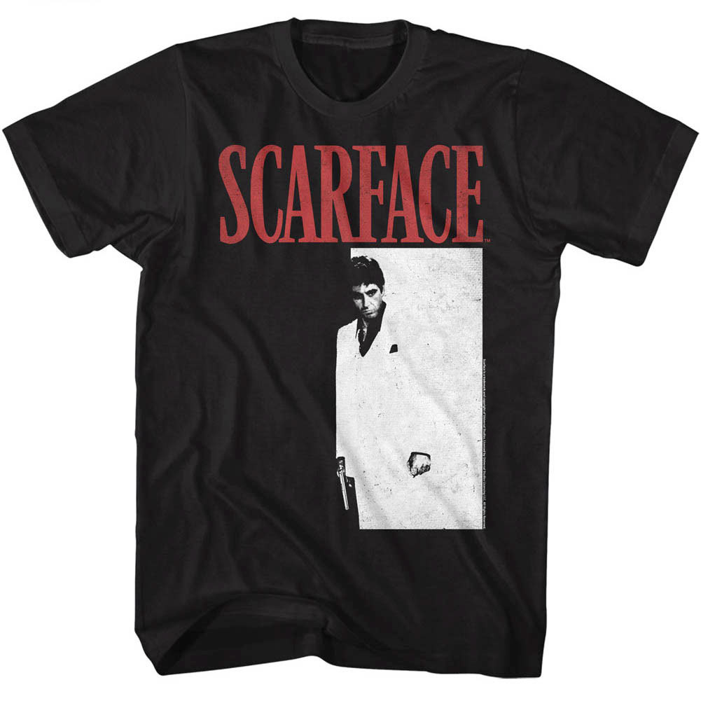 Scarface Tony Montana Men's T Shirt Movie Poster Pacino Vintage