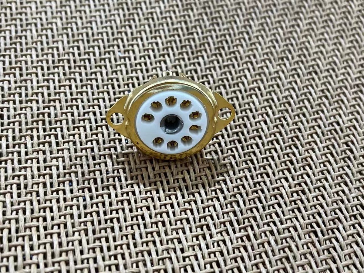 パーツ sousuke 10pc Gold Plated 9pin Ceramic Tube socket Fr 6922 12AX7 6DJ8 EL84