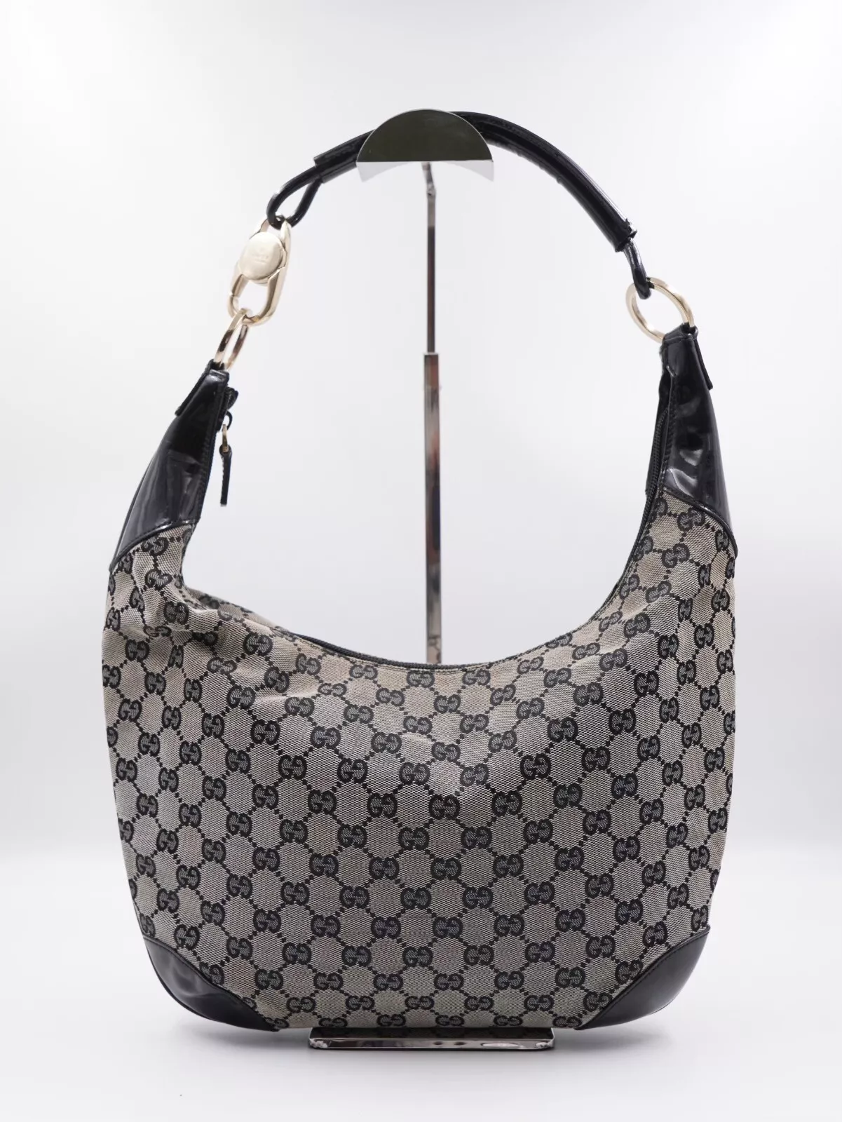 BE15❤️ Sac cabas en toile Gucci gris GG