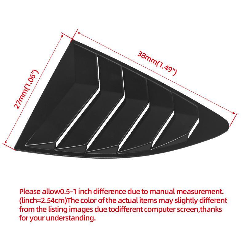 Window Louver for Subaru BRZ Scion FR-S for Toyota GT86 2013-2020
