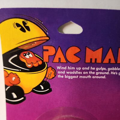 Vintage Pac Man New in Package Wind-up Toy - 1982 Tomy Corp. U27
