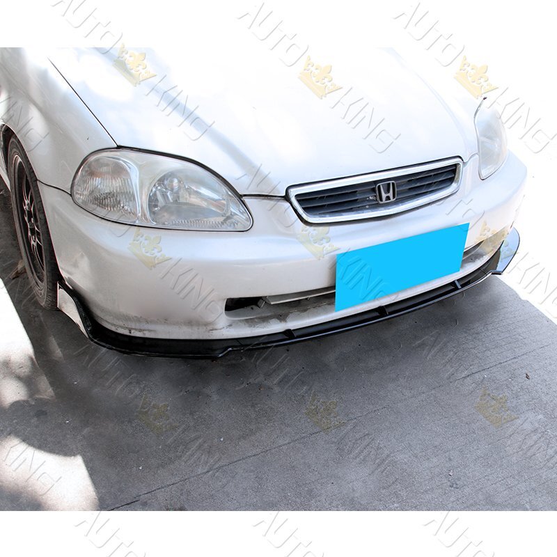 FIT 96-98 HONDA CIVIC DX LX EX PAINTED BLACK FRONT BUMPER BODY KIT