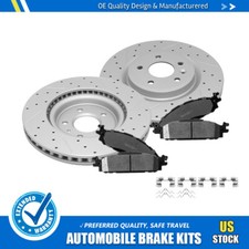 325mm Front Rotors Ceramic Brakes Pads For Ford Explorer Flex Taurus Lincoln MKT