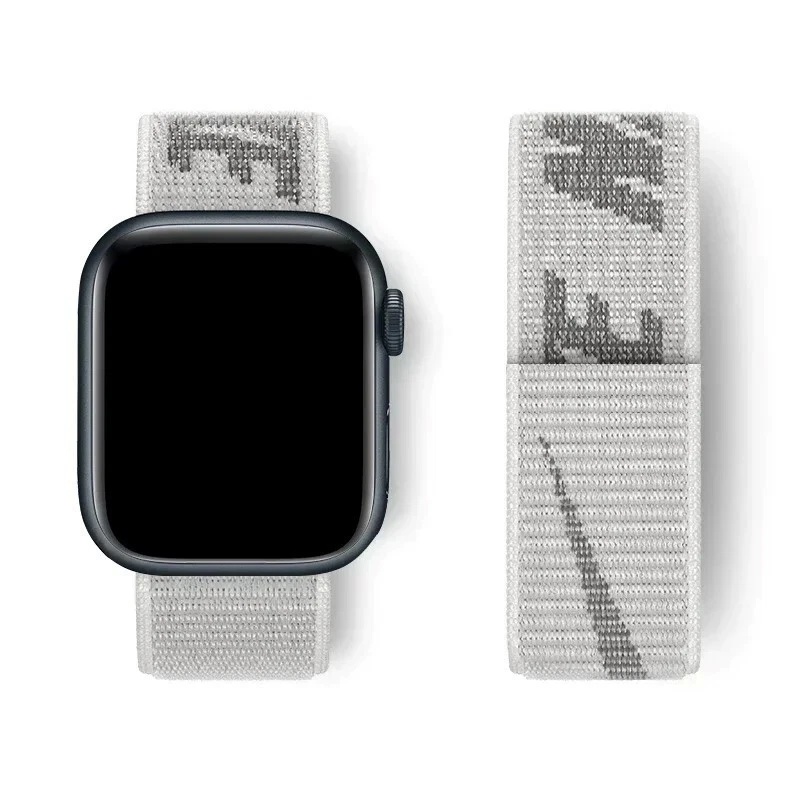 Apple Watch Nylon Loop Strap Sport Band For Series 9 8 7 SE 6 5 4 10 Ultra 3 2 1 - Image 2 of 4