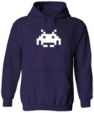 Space Invader 8 Bit Retro Hoodie Sweater Pullover Graphic Custom Cute Gift Alien