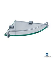 Fresca Bath Fac0448 Ottimo Corner Glass Shelf, Chrome, New, Free Shipping on sale Fresca Bath Fac0448 Ottimo Corner Glass Shelf, Chrome, New, Free Shipping on sale