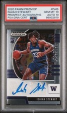 PSA 10 Auto 10 - ISAIAH STEWART Auto - 2020 Panini Prizm Prospect RC - DNA POP=1
