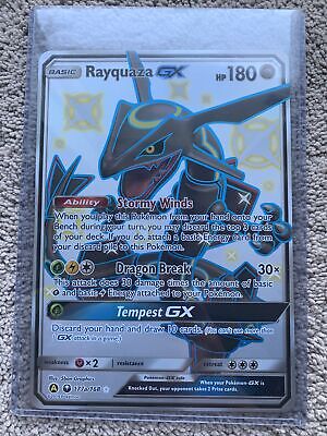 Carta Pokemon Rayquaza-gx Shiny Gigante Original + Brinde