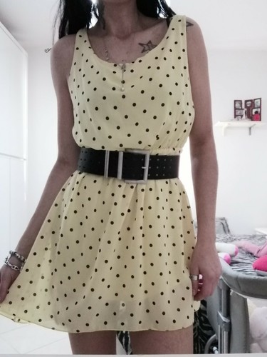 Vestito Abito Donna giallo Pois Estate | eBay