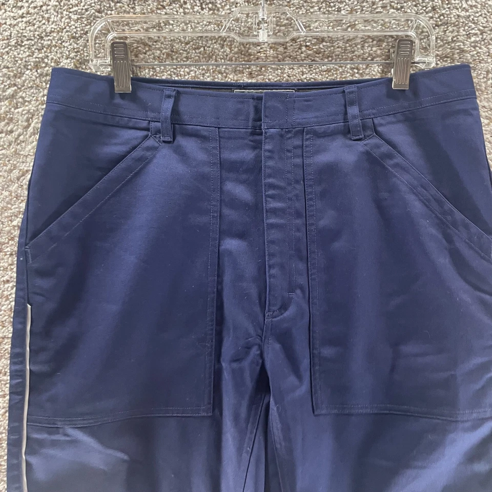 Pantalones Cortos OOBE Para Hombres 32 Azul Chino Empleado Uniforme Corto Informal Poliéster Bolsillos Foto 2 de 4