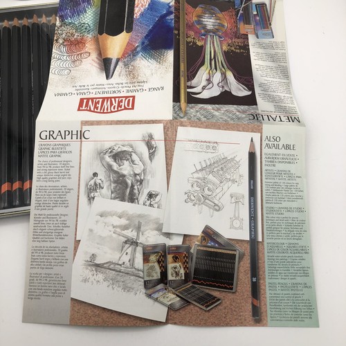 Derwent Graphic 9B-9H 24 matite da disegno in grafite nuove e sigillate in latta - Foto 7 di 10