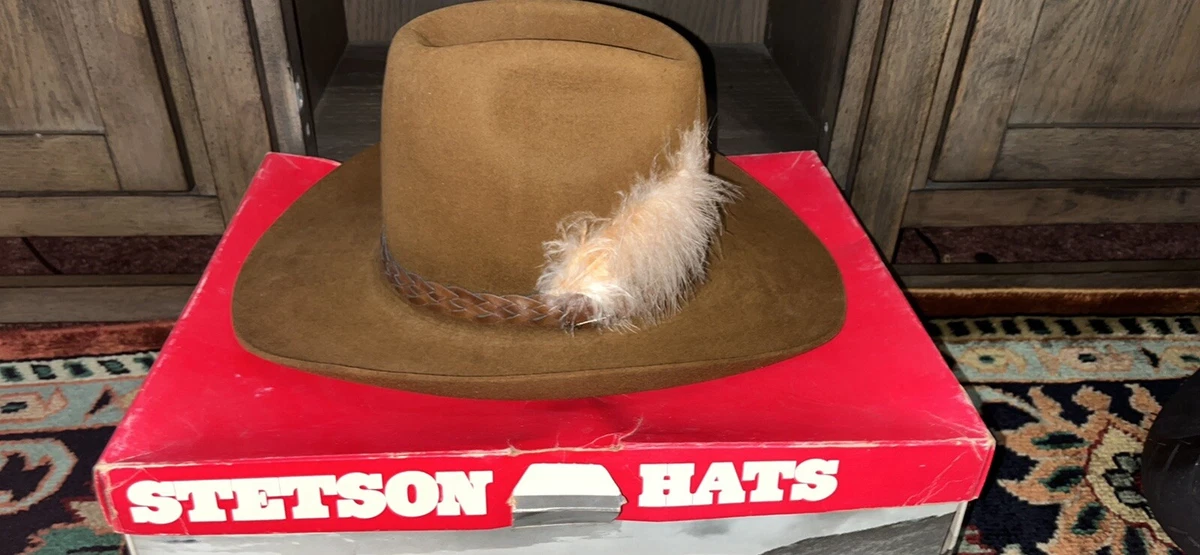 Vintage Stetson Cowboy Hat Brown Size 7