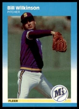 1987 Fleer Update Glossy. Bill Wilkinson . Seattle Mariners #U-125