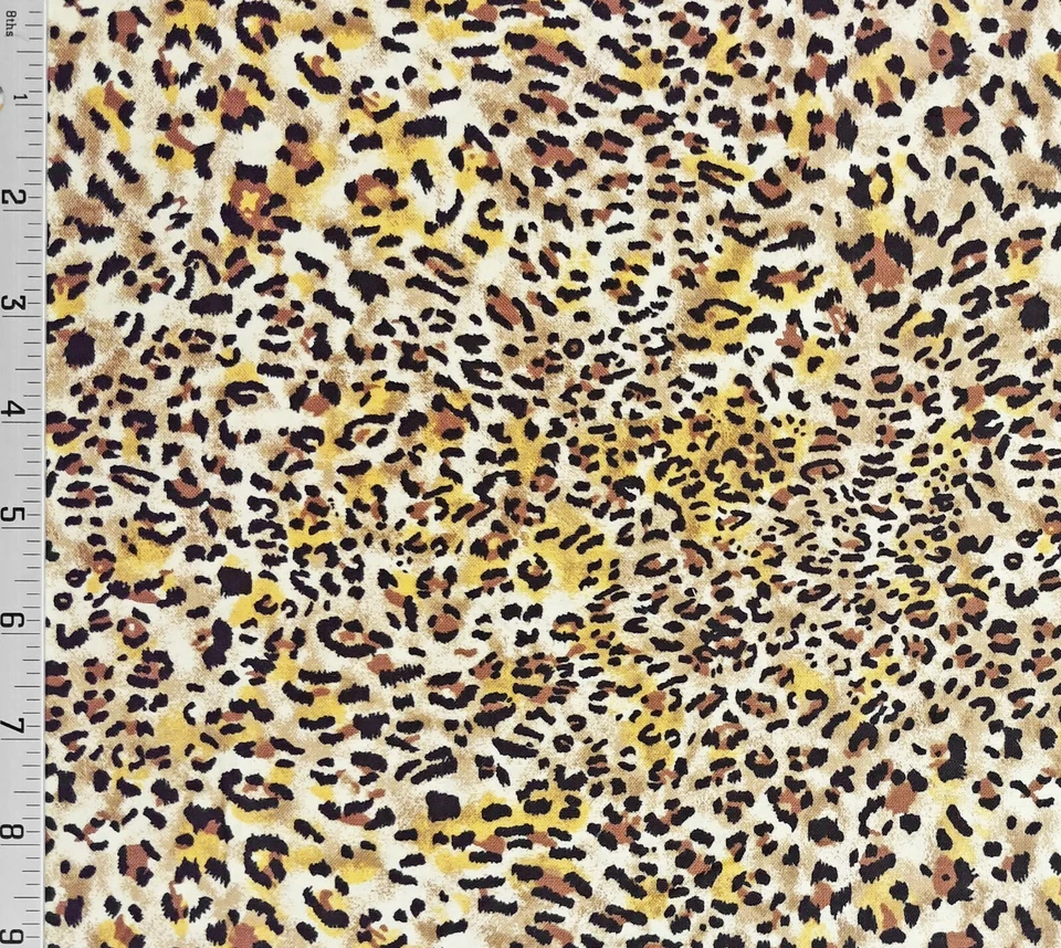 It's a Jungle Out There Leopard Print Cotton Quilting Fabric Gallery by Choice - Image 2 of 3