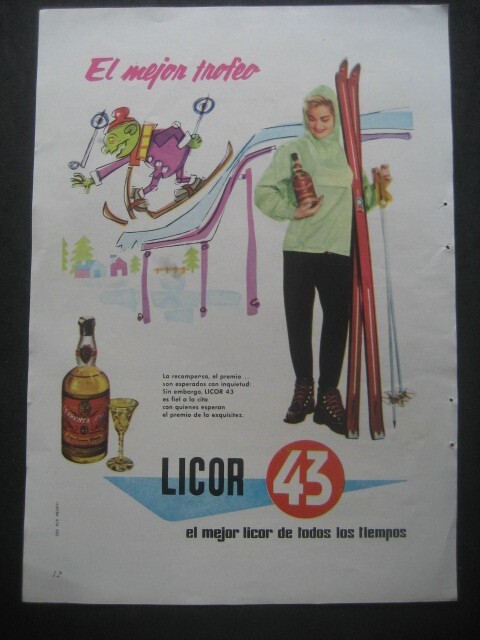 LICOR 43. Nº53. PUBLICIDAD ANUNCIO DE REVISTA DE LOS AÑOS 60
