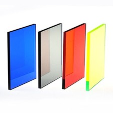 20cm 30cm Rectangle Couleur Acrylique Transparent Feuille Voir à travers