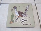 Cleo Teissedre Hand Painted Ceramic Tile Coaster or Wall Decor Road Runner