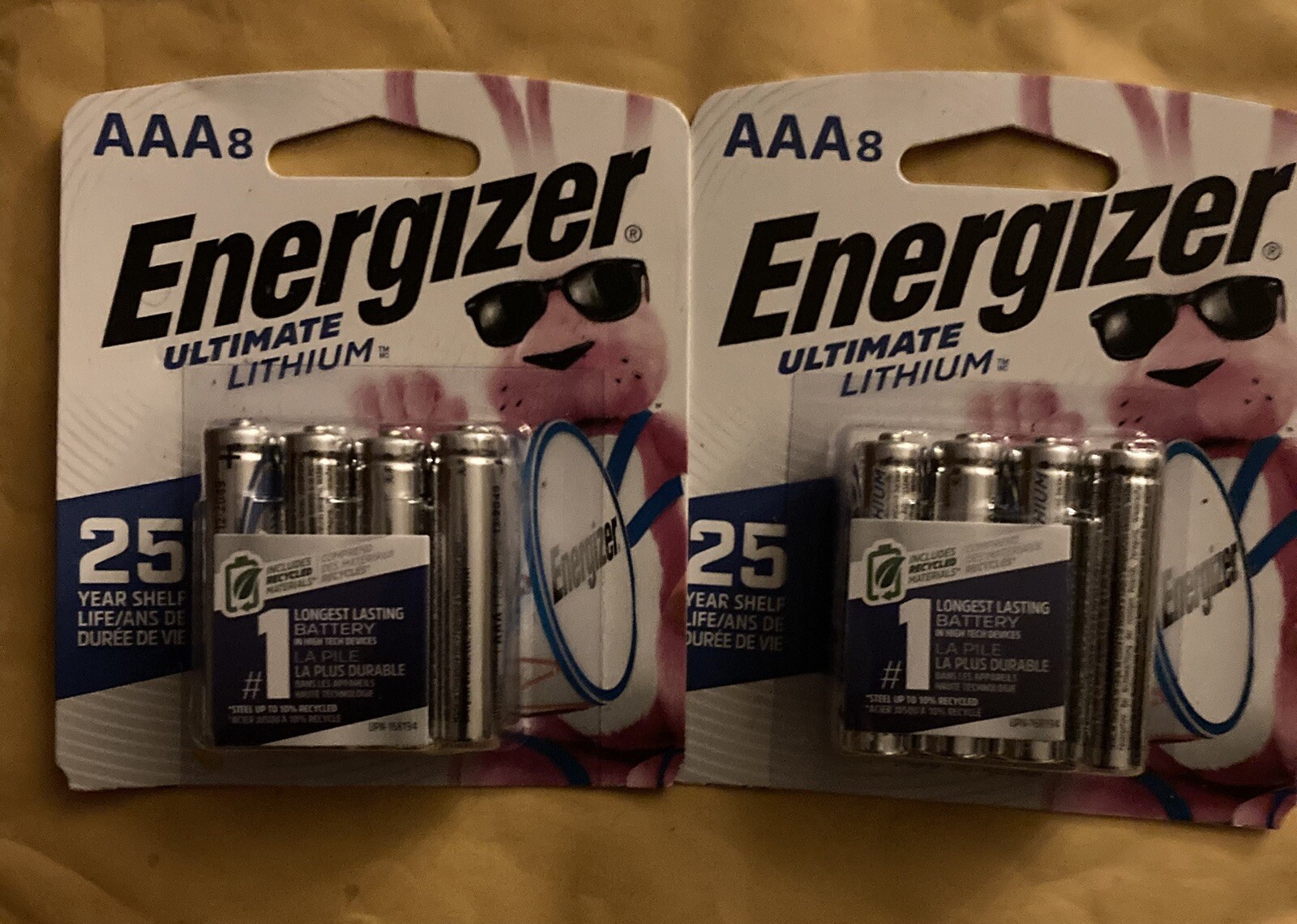 Energizer Ultimate Lithium AAA Batteries 2-8 Packs 16 Total-image