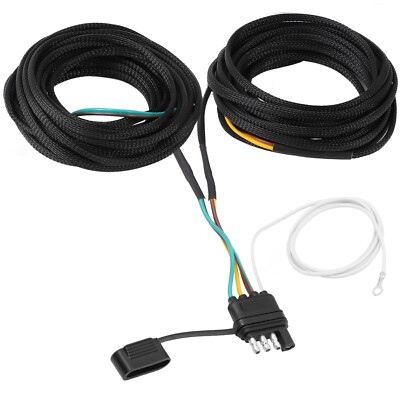 Trailer Wiring Harness, 22 Ft 4 Pin 5 Wire, Boat Trailer Light Wiring Harness