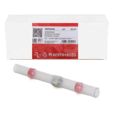 HERTH+BUSS ELPARTS 50x HERTH+BUSS Lötverbinder 0,8 - 2,00mm² Schrumpfverbinder Quetschverbinder