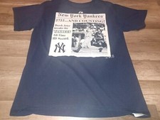 Vintage Y2K 2009 New York Yankees Derek Jeter All Time Hit Leader T-Shirt Medium