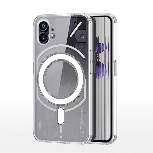Magnetic Wireless Armor Magsafe Case Nothing Phone 2 2A 1 Clear Shockproof Cover - Picture 12 of 13