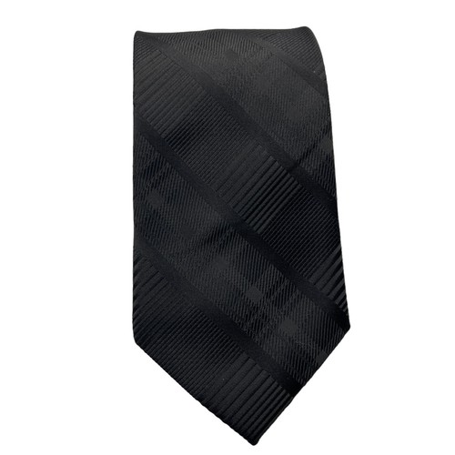 Stacy Adams Mens Tie Black Plaid 100% Polyester - Picture 4 of 6