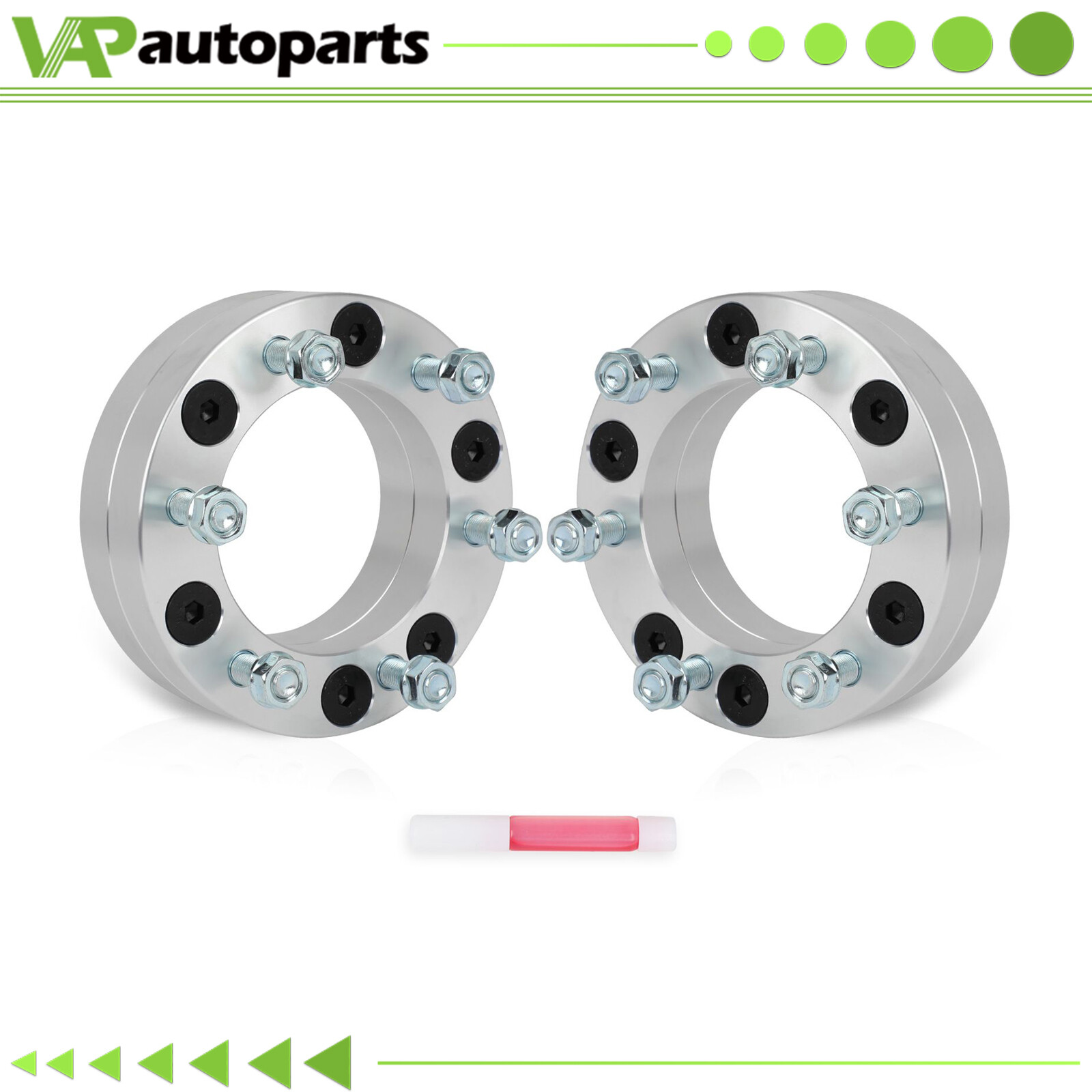 2pcs 2" Wheel Adapters 5x5.5 to 6x5.5 For Ford F150 Dodge Ram 1500