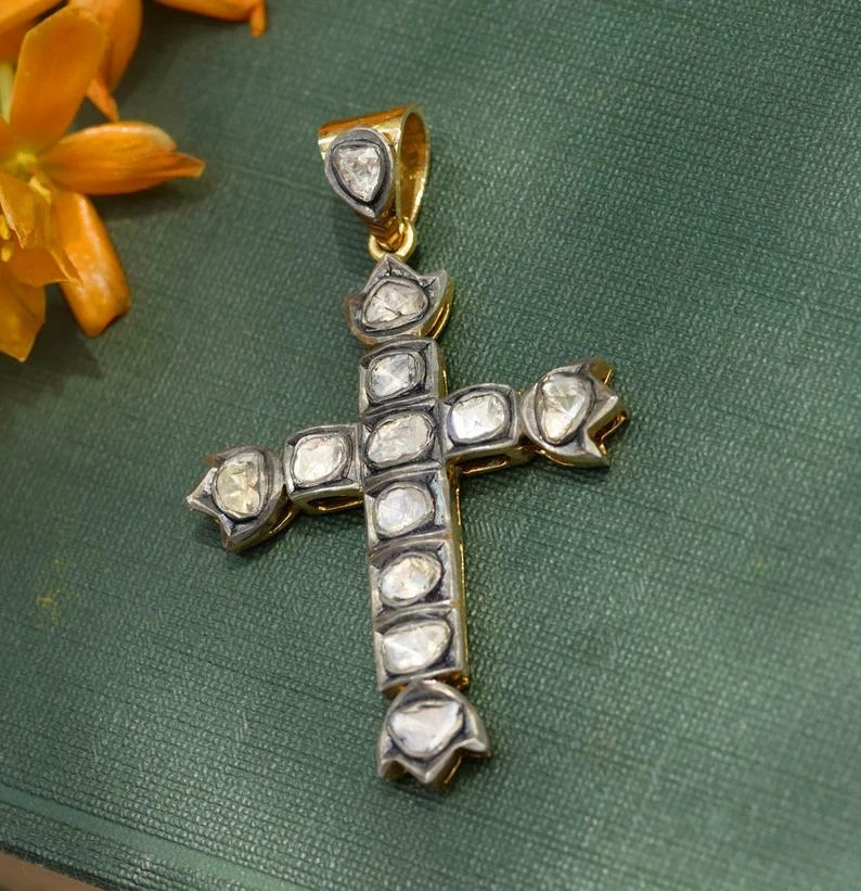 Antique diamond hotsell cross