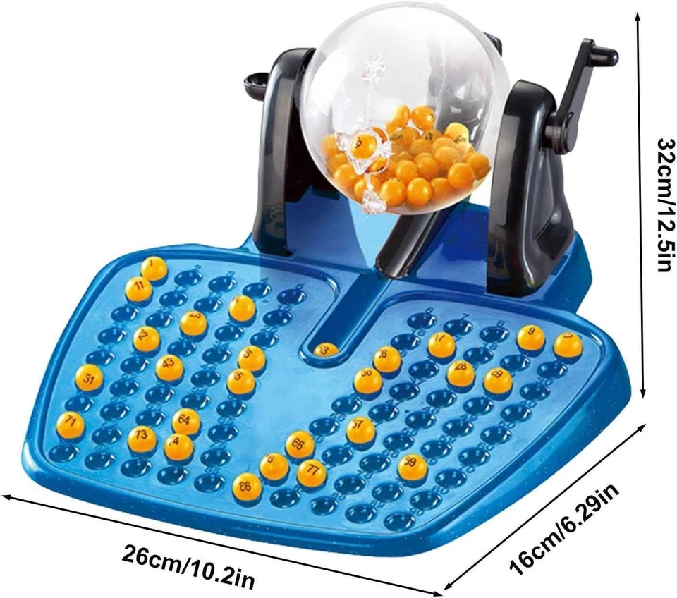 90 Numbered Balls Bingo Game Machine Lotto Lottery Number Family Playing Game - Image 4 of 4