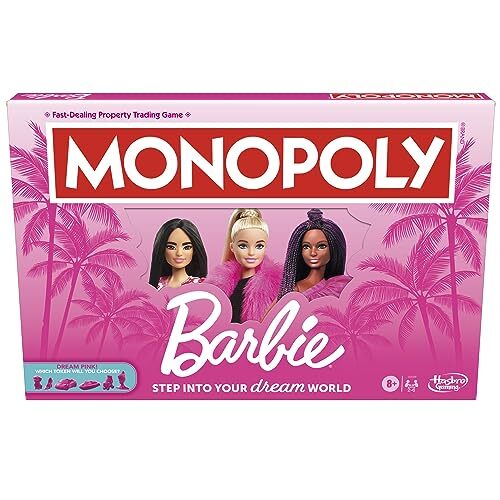 Hasbro UK Monopoly Barbie Board Game NUOVO