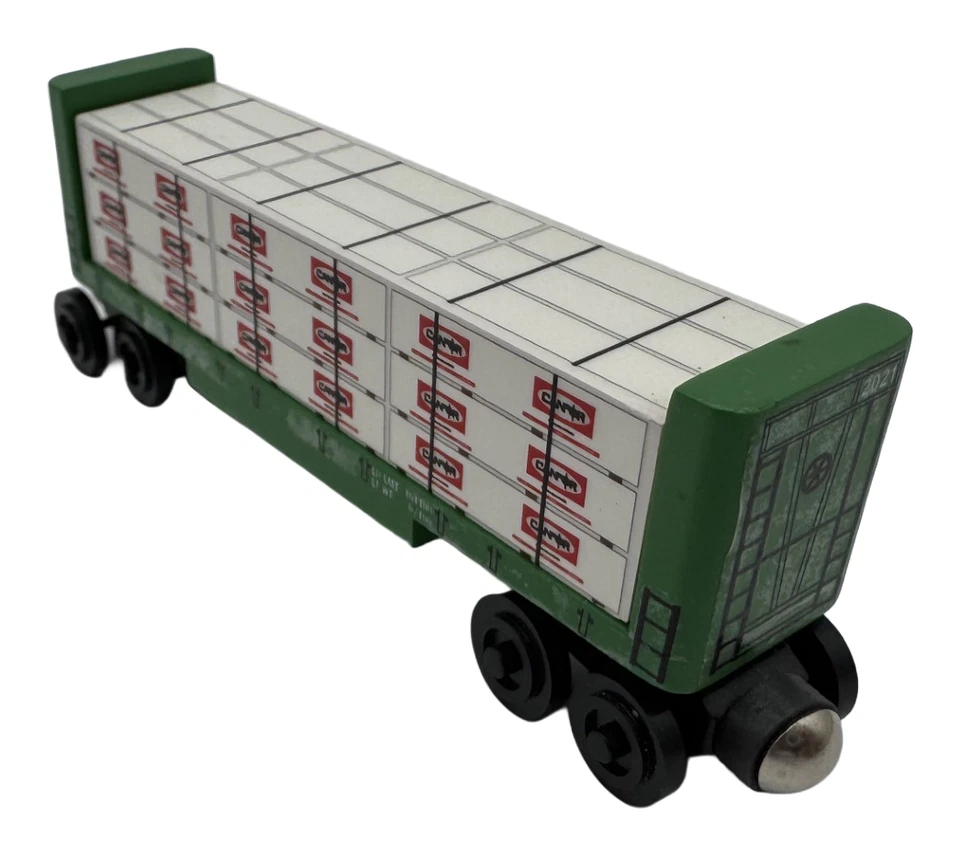Whittle Shortline Railroad Canfor Lumber Car Wooden Toy Freight Train - Image 3 of 4