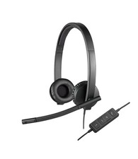 Logitech H570e USB Stereo Headset - Black Model 981-000574