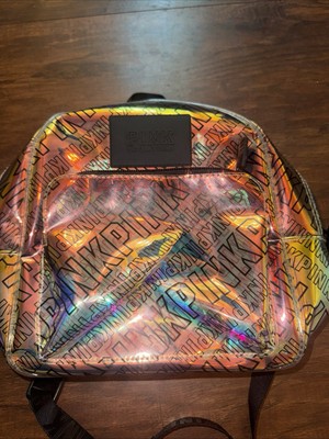 New Victoria Secret Rose Gold Black Mini Backpack Victorias Secret PINK Mini Backpack Rose Gold Iridescent  main image 3
