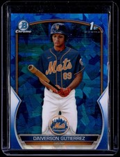 2023 Bowman Chrome Sapphire Edition #BCP-154 Daiverson Gutierrez Prospects