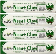 KUDOS AYURVEDA Neem Clove Toothpaste,100 g- Pack of 5 Free Shipping Worldwide