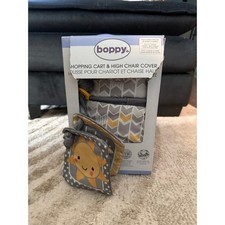 NIB NWT Boppy Sunshine Gray Shopping Cart High Chair Cover