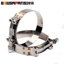 2x 2.75" STAINLESS T-BOLT CLAMP FOR INTAKE INTERCOOLER SILICONE HOSE COUPLER