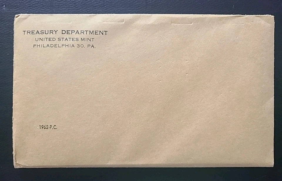 1962 SMS Set Original Envelope 40% Silver Kennedy US Special Mint 5 Coins OGP - Image 2 of 4