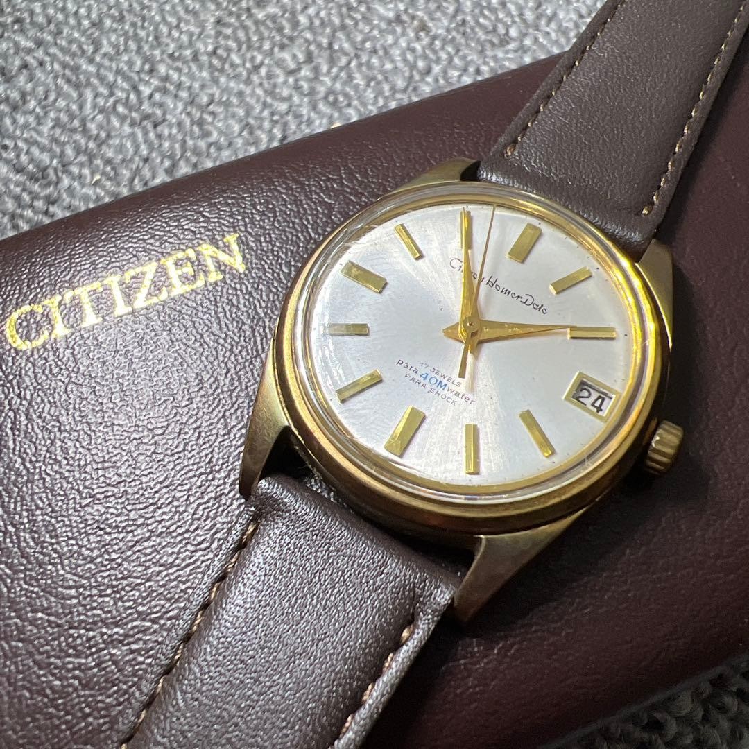 CITIZEN Homer Date Hand-Wound Men's Wristwatch