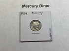 1929 Mercury 90% Silver Dime in Fine Condition 100325 01d