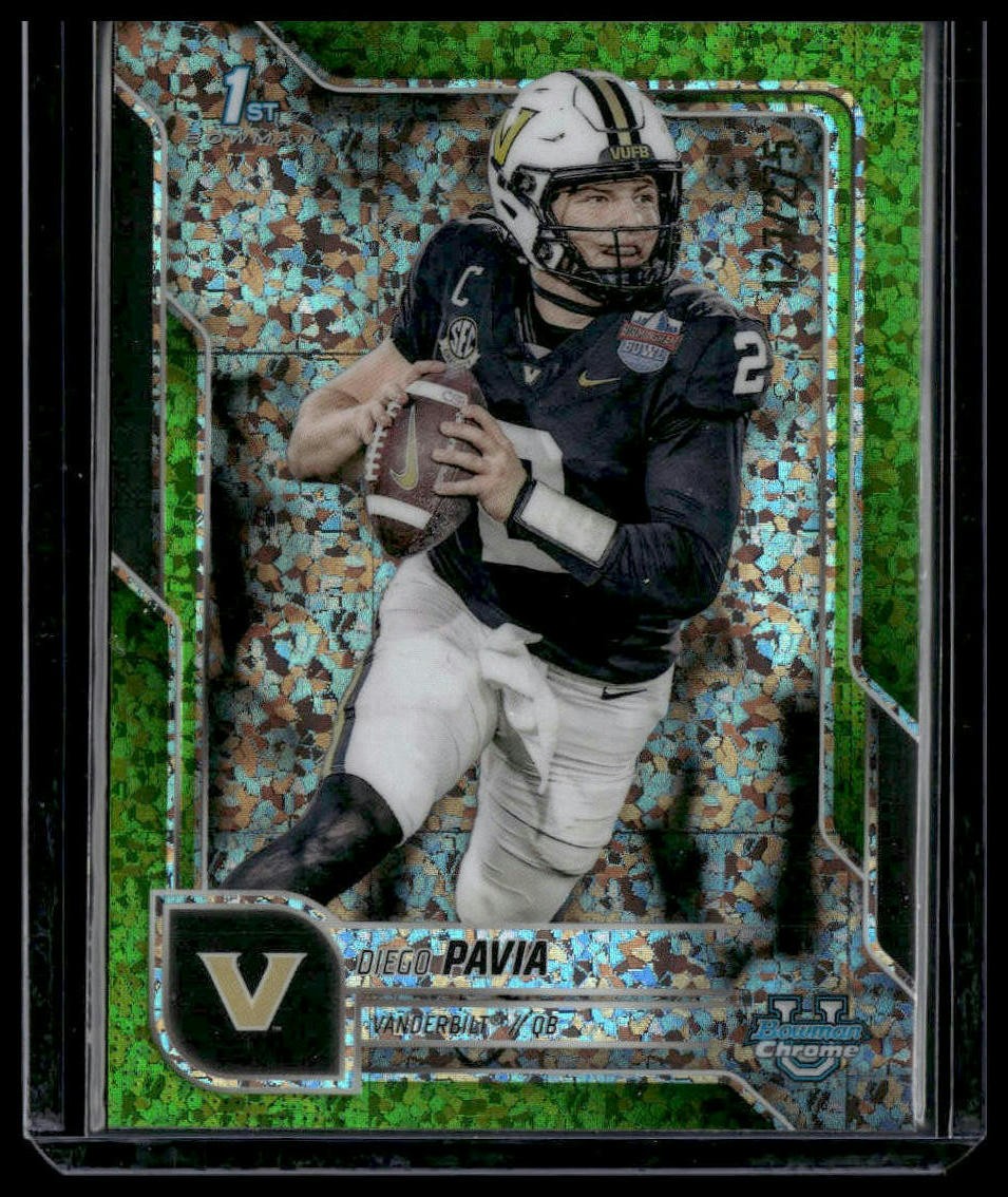 DIEGO PAVIA 2025 Bowman U Chrome 1st Lime Green Mini-Diamond Refractor #/275