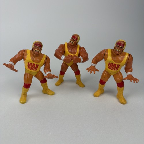 WWF Hasbro Hulk Hogan 90s Titan Sports Lot of 3 Fi...